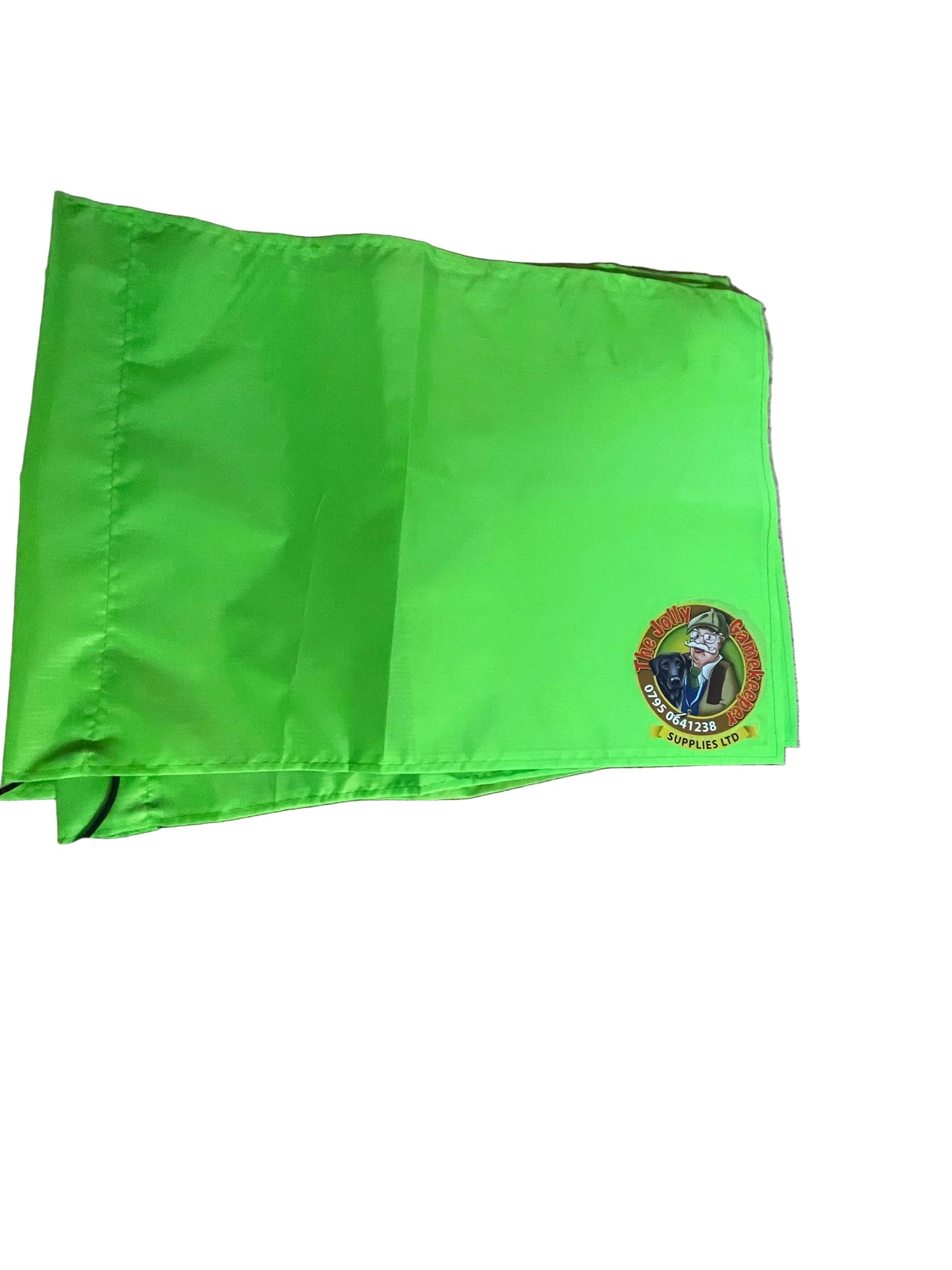 Children’s beaters flag with logo.