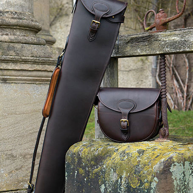 Leather Gun Slip & Cartridge Bag